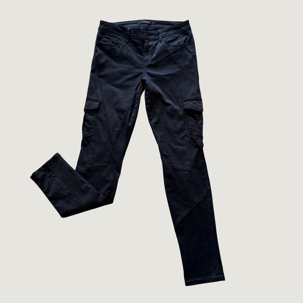 Joes Jeans Womens Black Cargo Pants Slim Fit Stretch Twill AWCDYO5561 Size 27